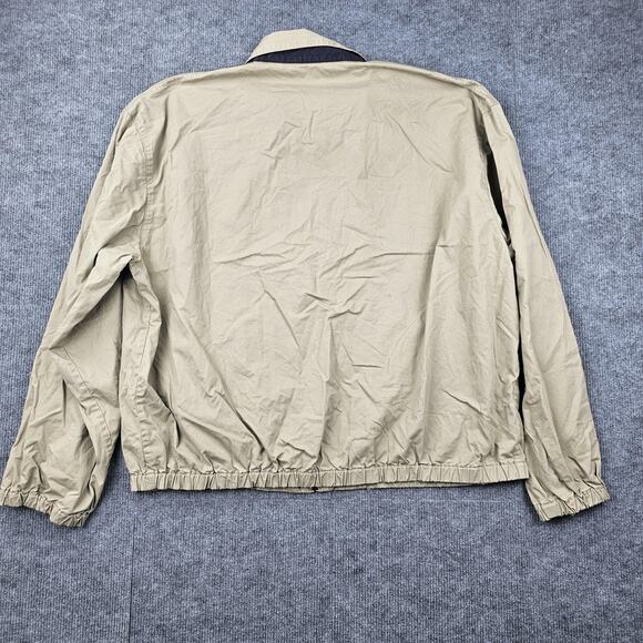 Polo Ralph Lauren Jacket Mens XXL Harrington Crest Shield Embroidered Golf Tan - Picture 6 of 8